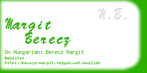 margit berecz business card